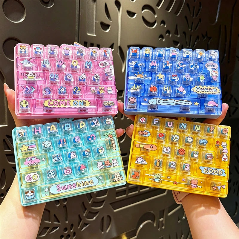 Mini Keyboard Fidget Keychain