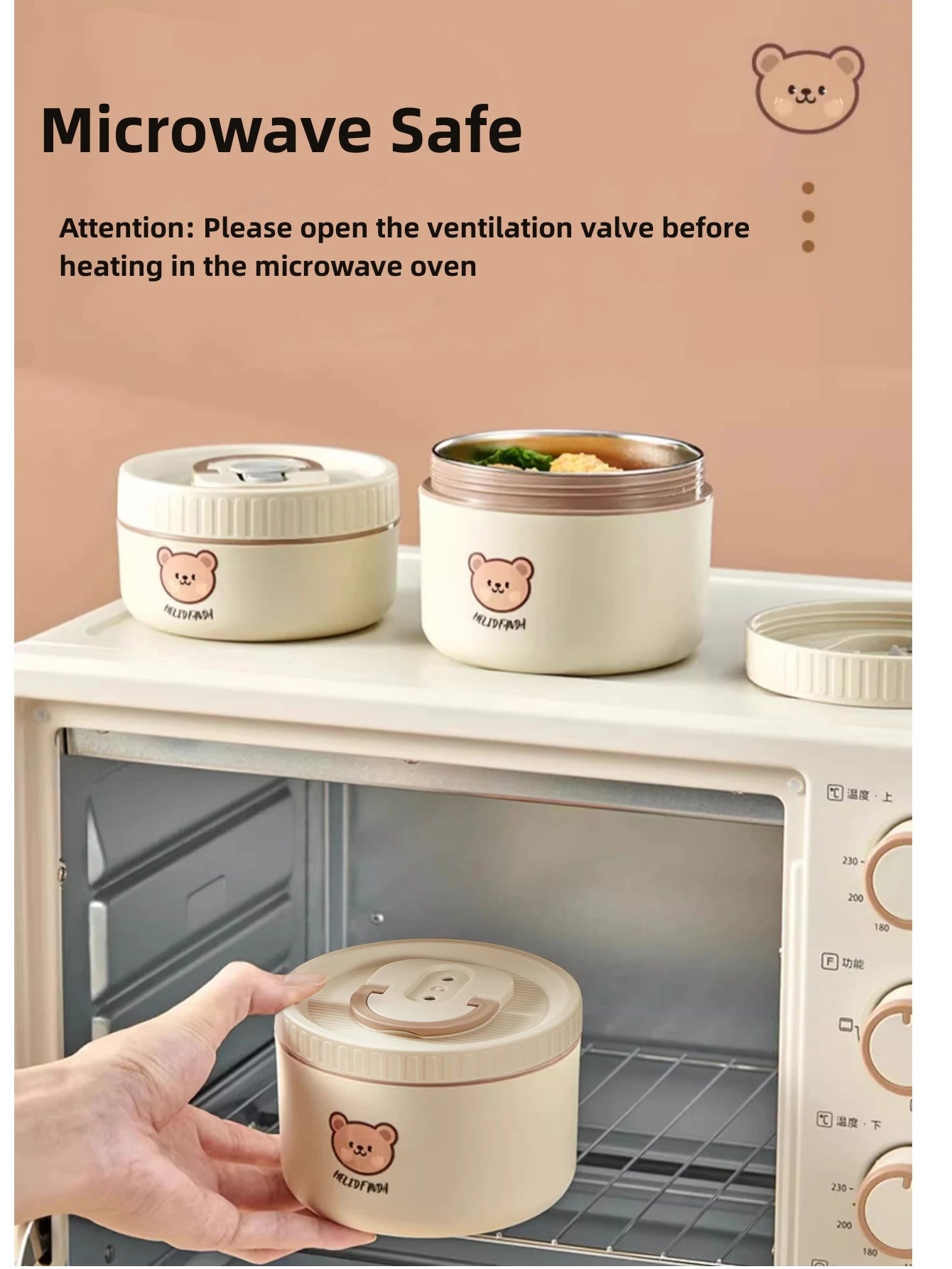 Beunik ThermoBento™ Lunch Box Set – 18/8 Stainless Steel Thermal Food Container with Insulated Bag