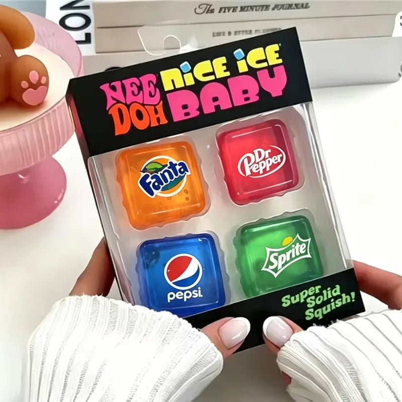 Needoh Nice Ice Cube Fidget Toys Slow Rebound Squishy Stress Toys beunik