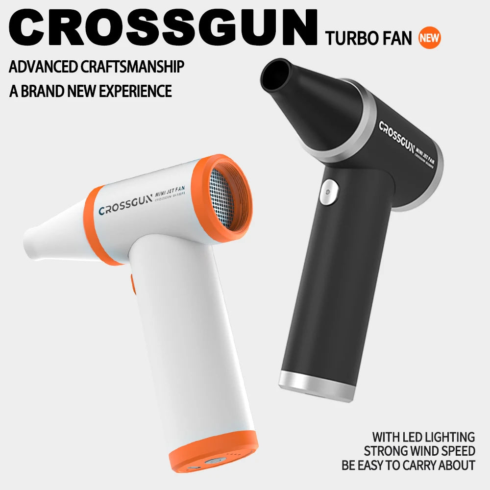 CrossGun Mini Jet Turbo Strong Fan Portable Handheld With LED 99000RPM beunik
