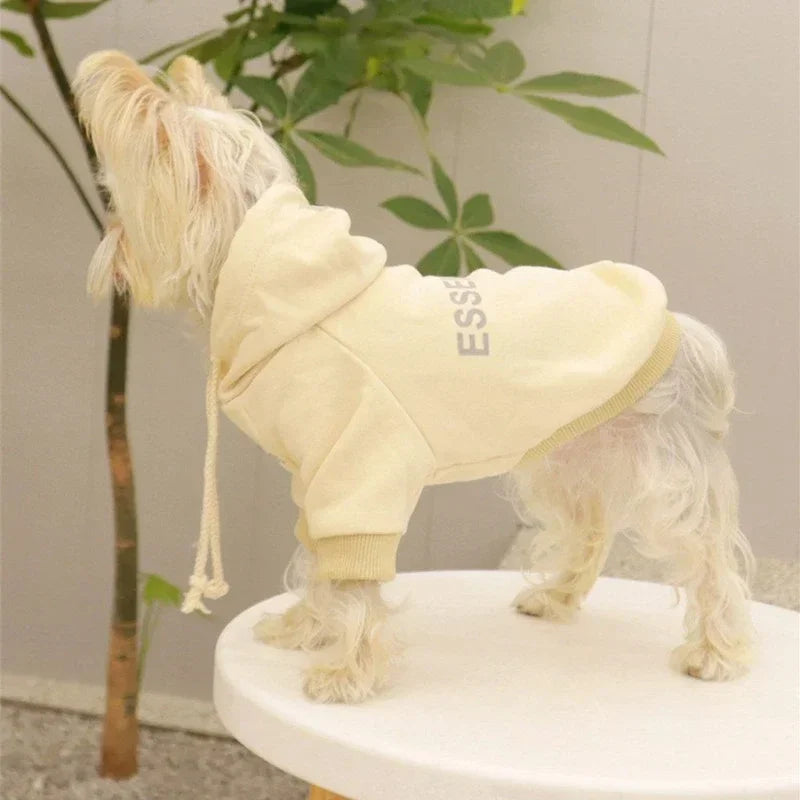 Dog Hoodies Letter Fleece Lined Puppy Sweatshirt Soft Warm Winter Sweater beunik