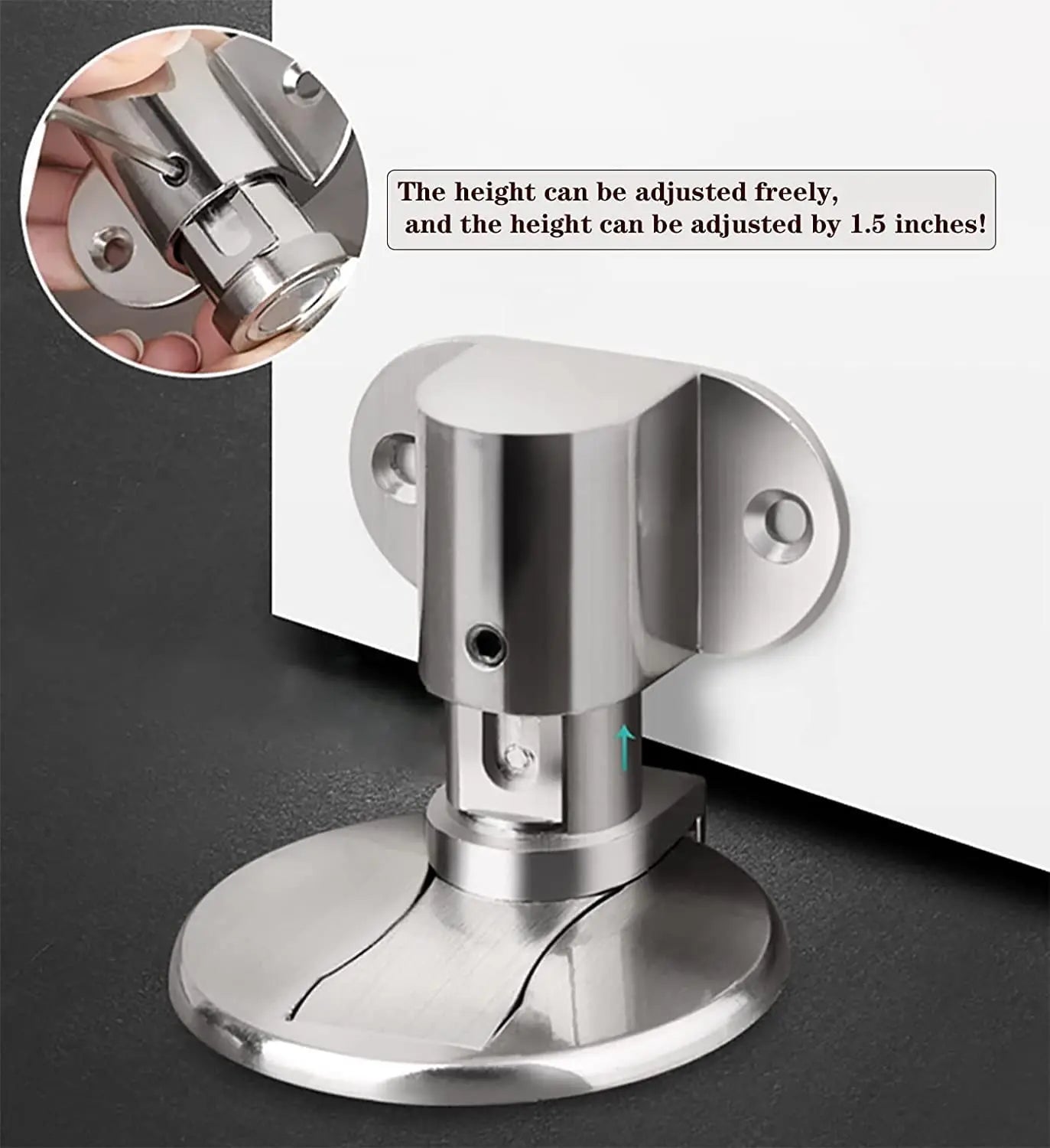 Adjustable Stainless Steel Door Stop Anti-collision Door Stopper beunik