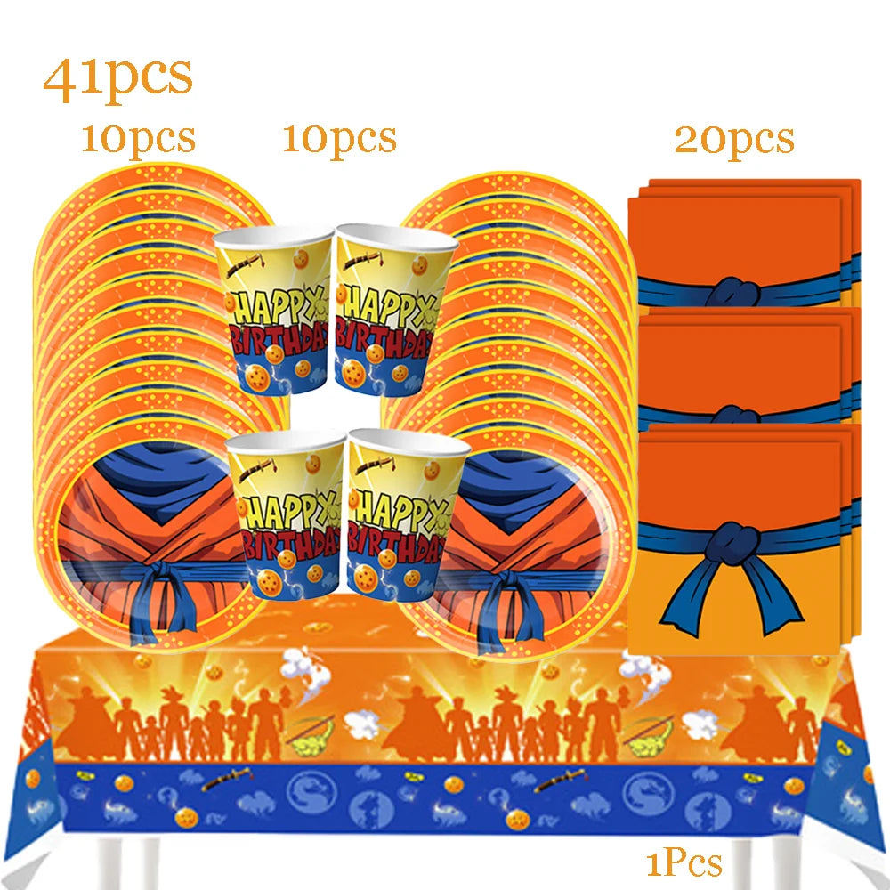 Dragonball Z Plates Set up