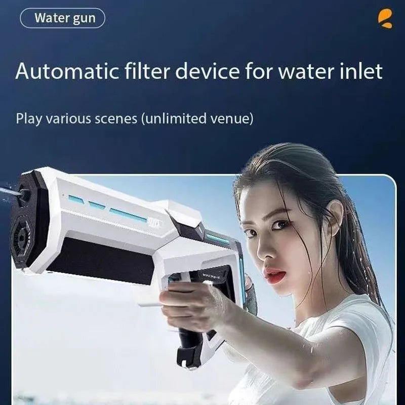 Futuristic Fully Automatic Water Gun beunik