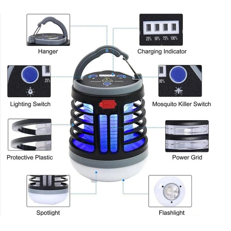 Hanging UV LED Mosquito Killer Lamp