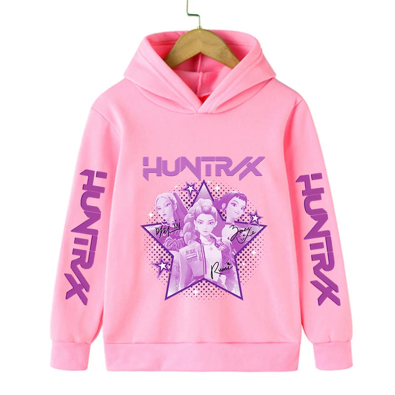 Kpop Demon Hunters Children's Sweatshirt Cute Tiger Harajuku Hoody beunik