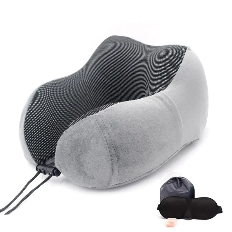 U-Shape Travel Pillow Pure Memory Foam Neck Pillow beunik