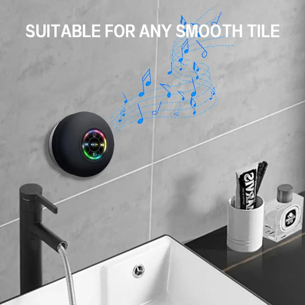 Waterproof Bluetooth Speaker with Colorful LED Lights beunik
