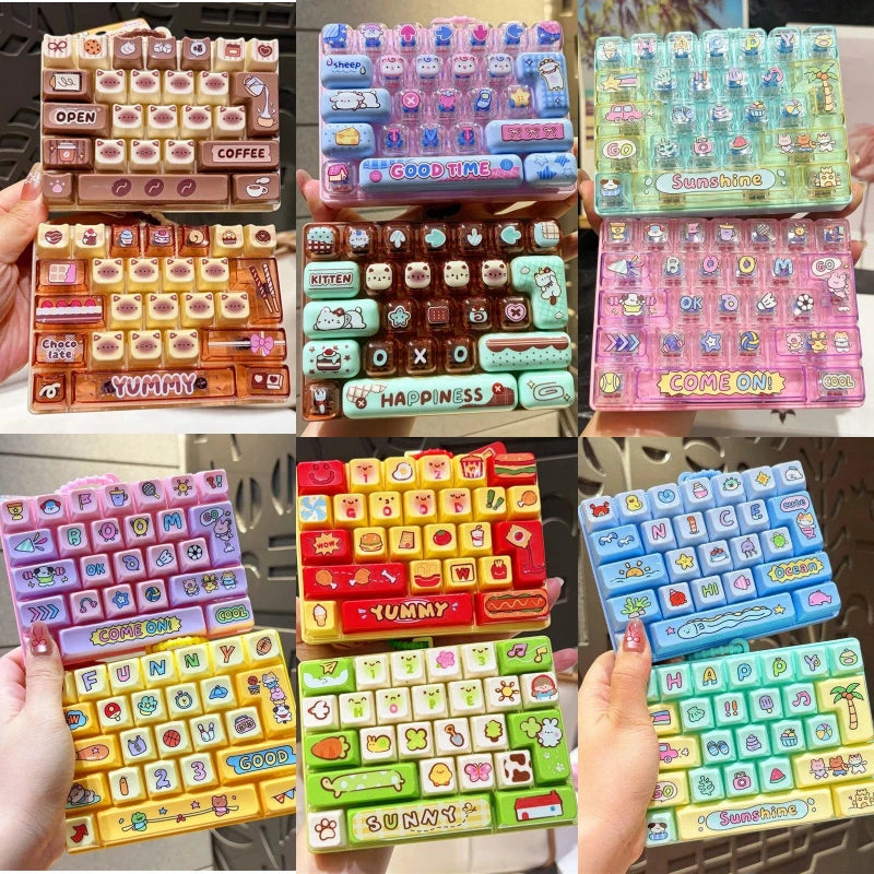 Mini Keyboard Fidget Keychain