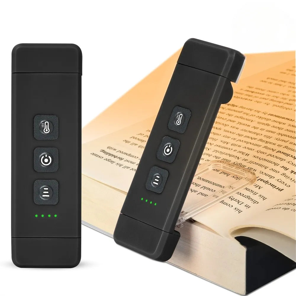 Clip-on Bookmark Book Light With Timer USB Rechargeable