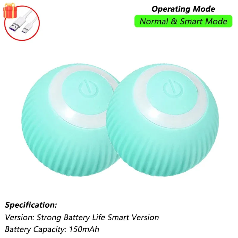 Cat Interactive Ball Toy Automatic Rolling Ball Faux Tail Rechargeable Smart Pet Electric Toy beunik