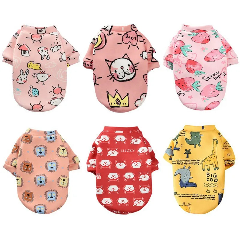 Warm Winter Pet Clothes Puppy Hoodie Jacket Patterned beunik