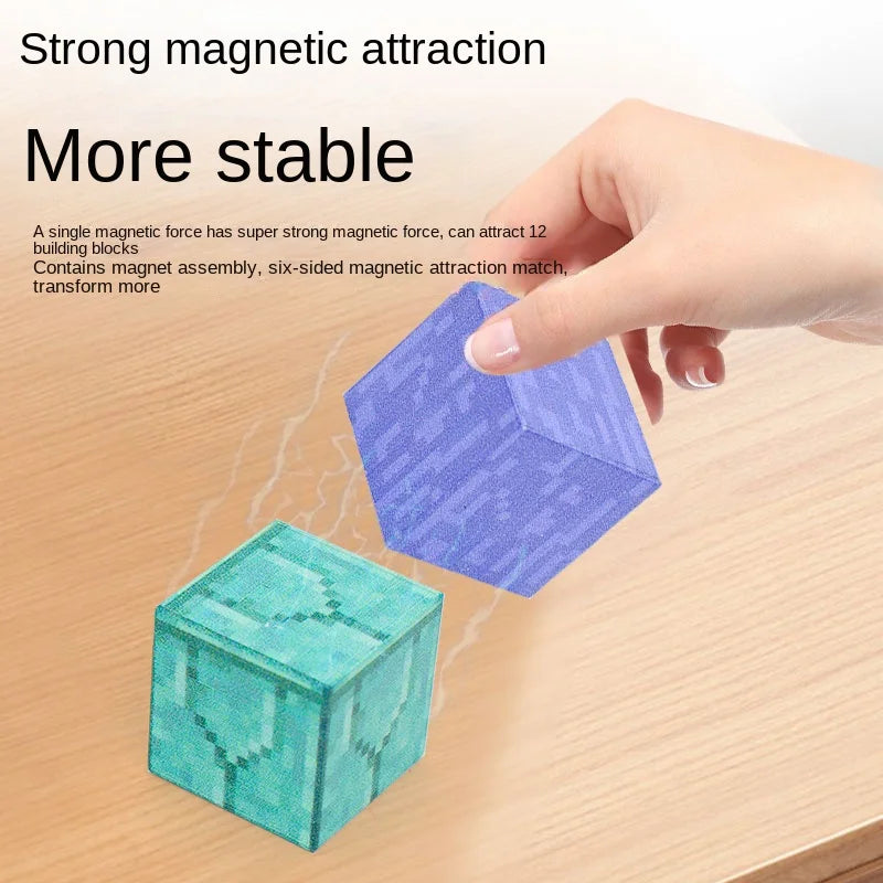 Magnetic Blocks Build Mine World beunik