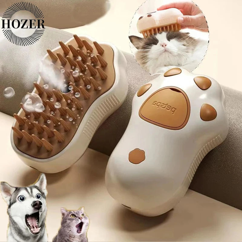 Pet Steam Brush Brush Comb Cat & Dog beunik