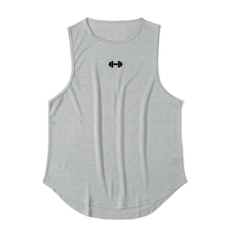 Summer Tank Top Mens Gym Fitness