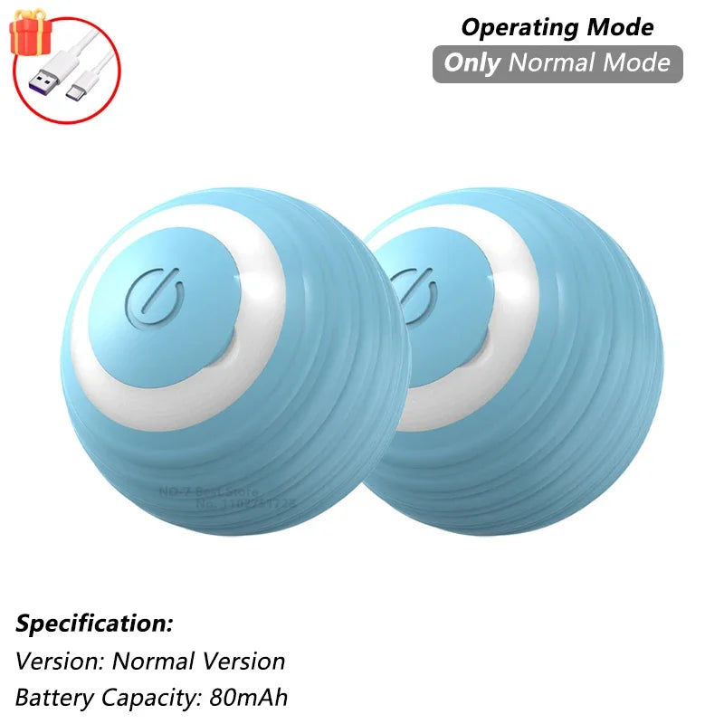 Cat Interactive Ball Toy Automatic Rolling Ball Faux Tail Rechargeable Smart Pet Electric Toy beunik