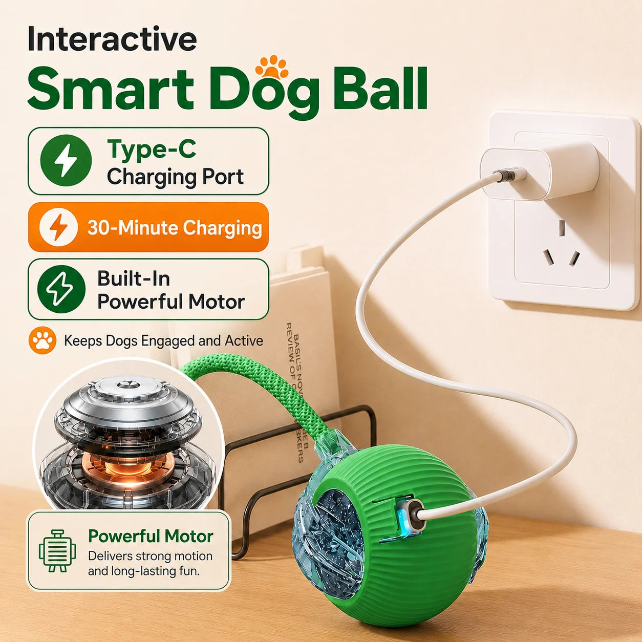 NEW Smart Rechargeable Interactive Dog Toy beunik