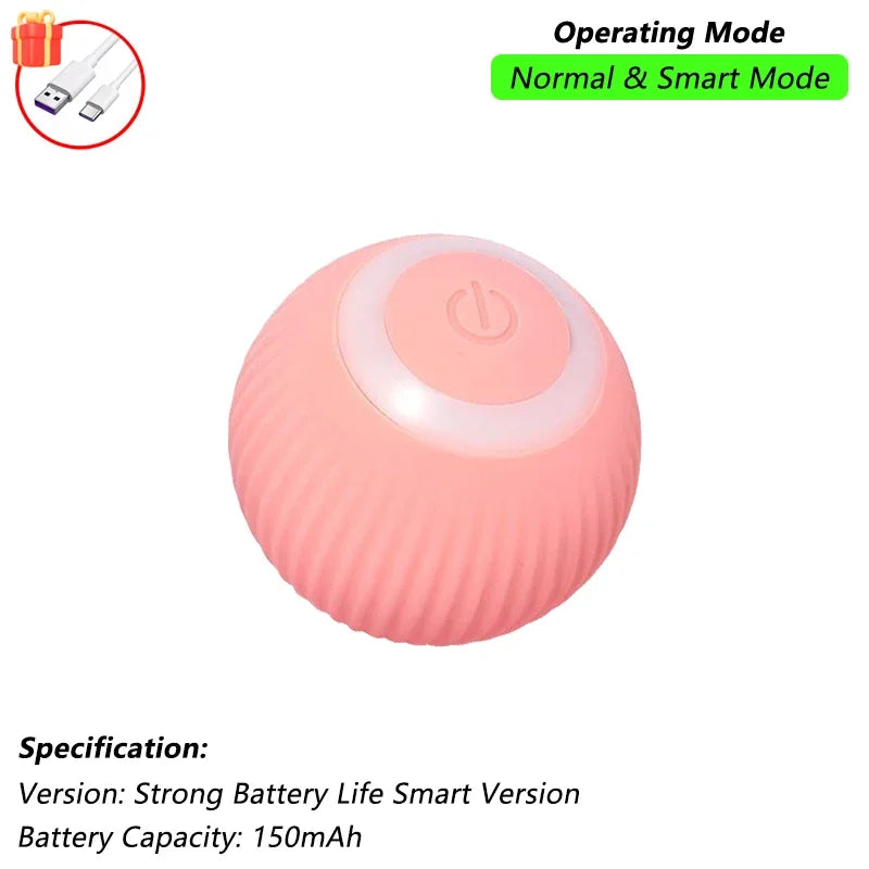 Cat Interactive Ball Toy Automatic Rolling Ball Faux Tail Rechargeable Smart Pet Electric Toy beunik