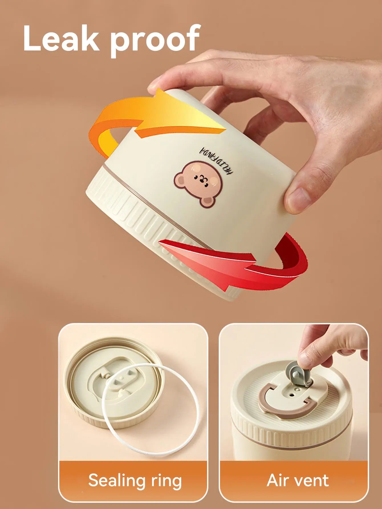 Beunik ThermoBento™ Lunch Box Set – 18/8 Stainless Steel Thermal Food Container with Insulated Bag