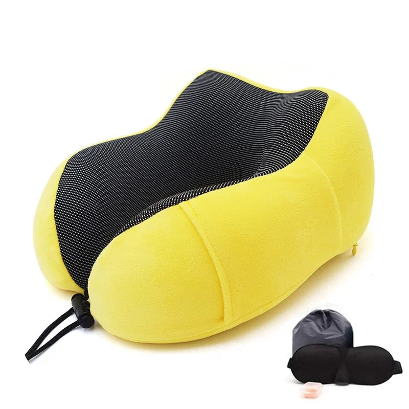 U-Shape Travel Pillow Pure Memory Foam Neck Pillow beunik