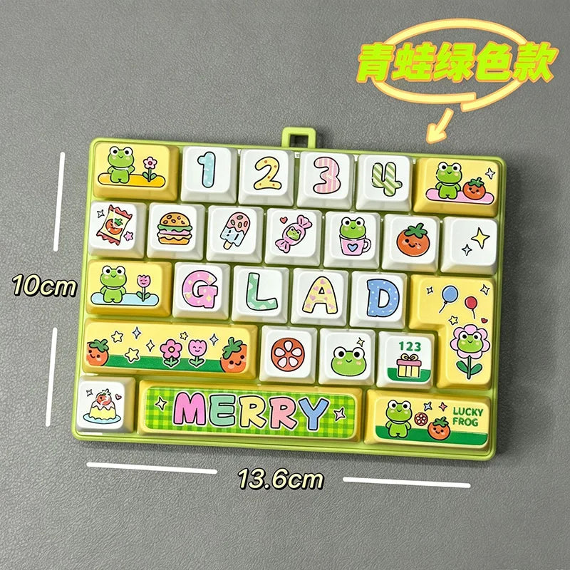 Mini Keyboard Fidget Keychain