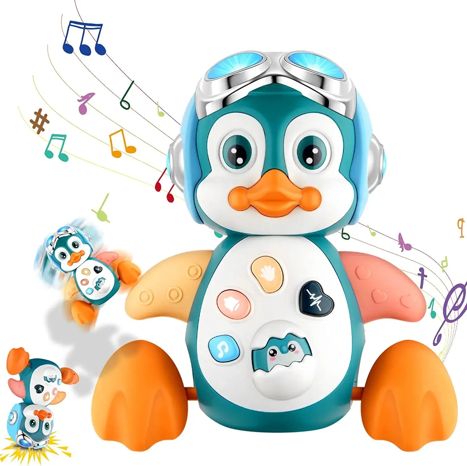 Baby Crawling Penguin Toys Musical Interactive Development Tummy Time Gift beunik