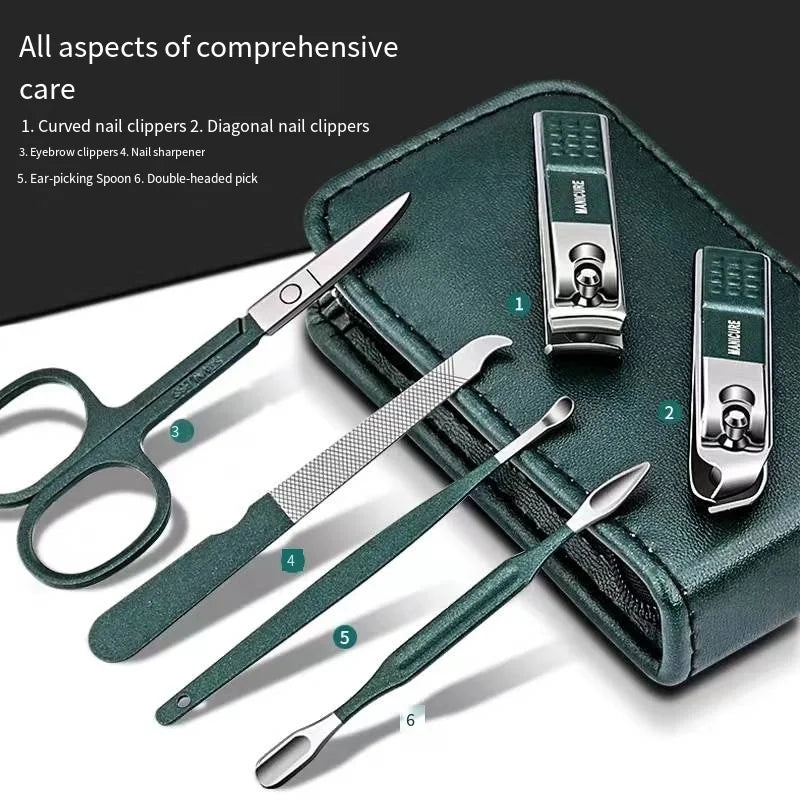 High End Mens And Womens Special Nail Clippers Manicure Beauty Tools (6 Piece Set) beunik