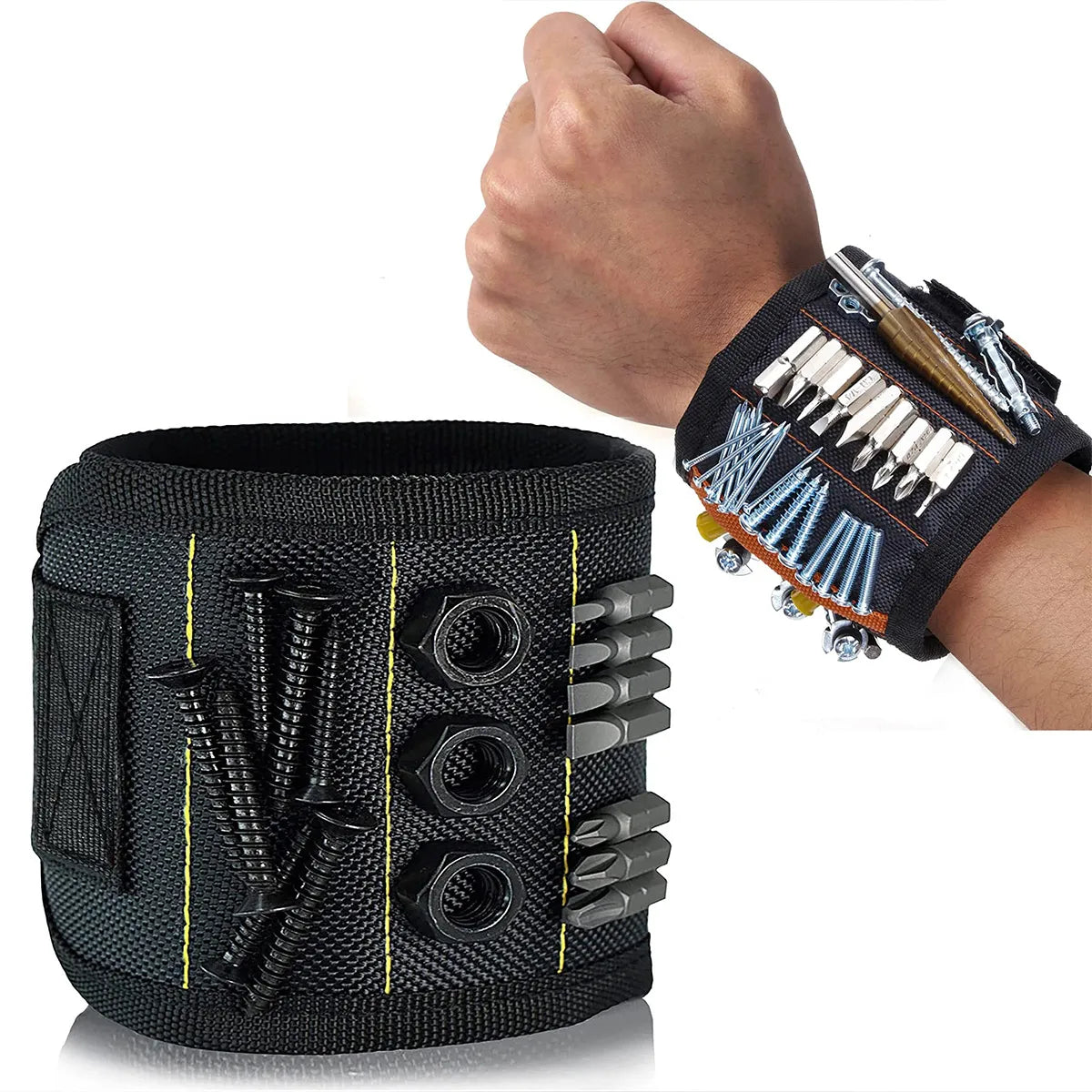 Magnetic Wristband for Holding Screws, Nails Drilling Bits, Wrist Tool Holder Belts beunik