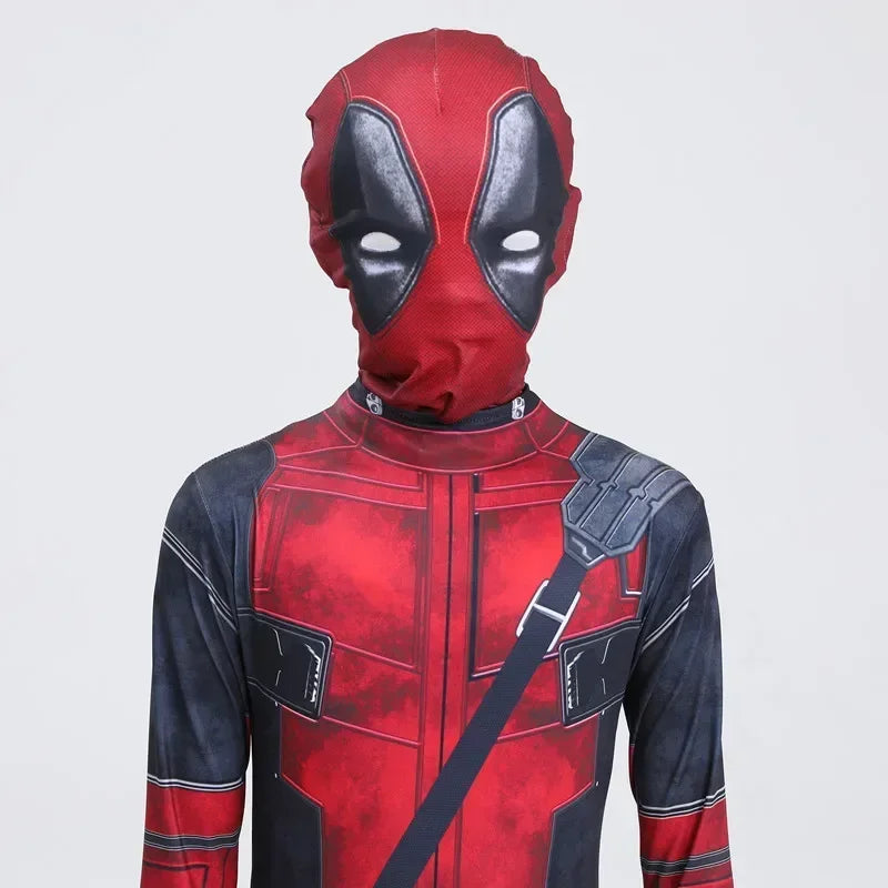Kids Deadpool Bodysuit Superhero Cosplay Jumpsuit beunik