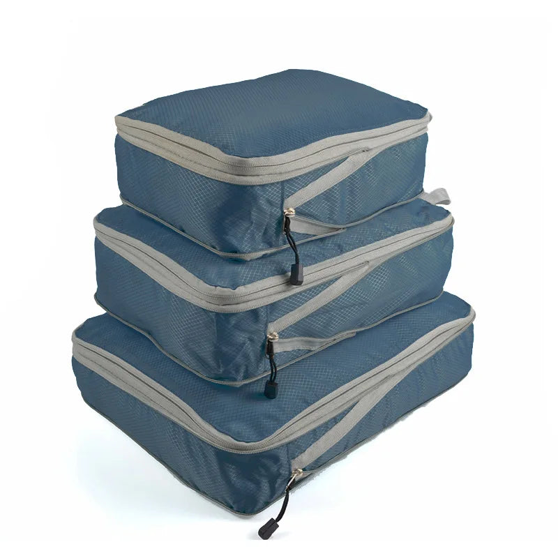 Compressible Packing Travel Storage Bag Cubes Waterproof (Set of 3) beunik