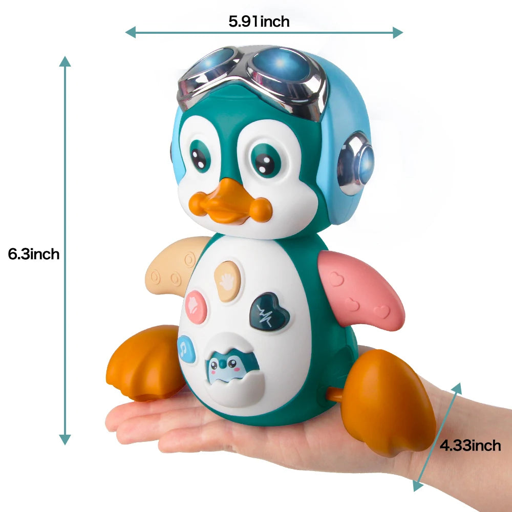 Baby Crawling Penguin Toys Musical Interactive Development Tummy Time Gift beunik