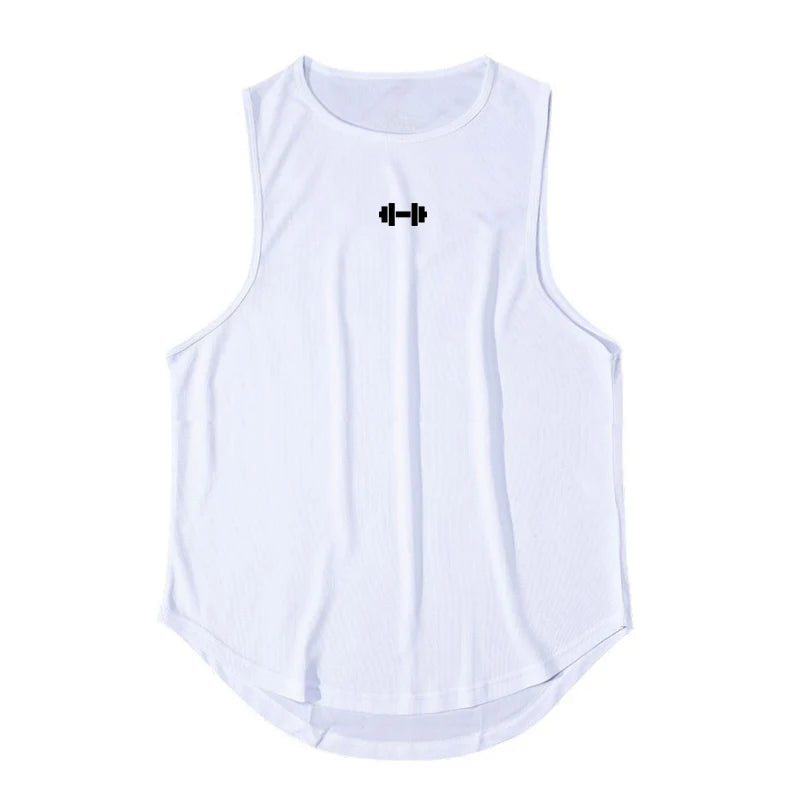 Summer Tank Top Mens Gym Fitness