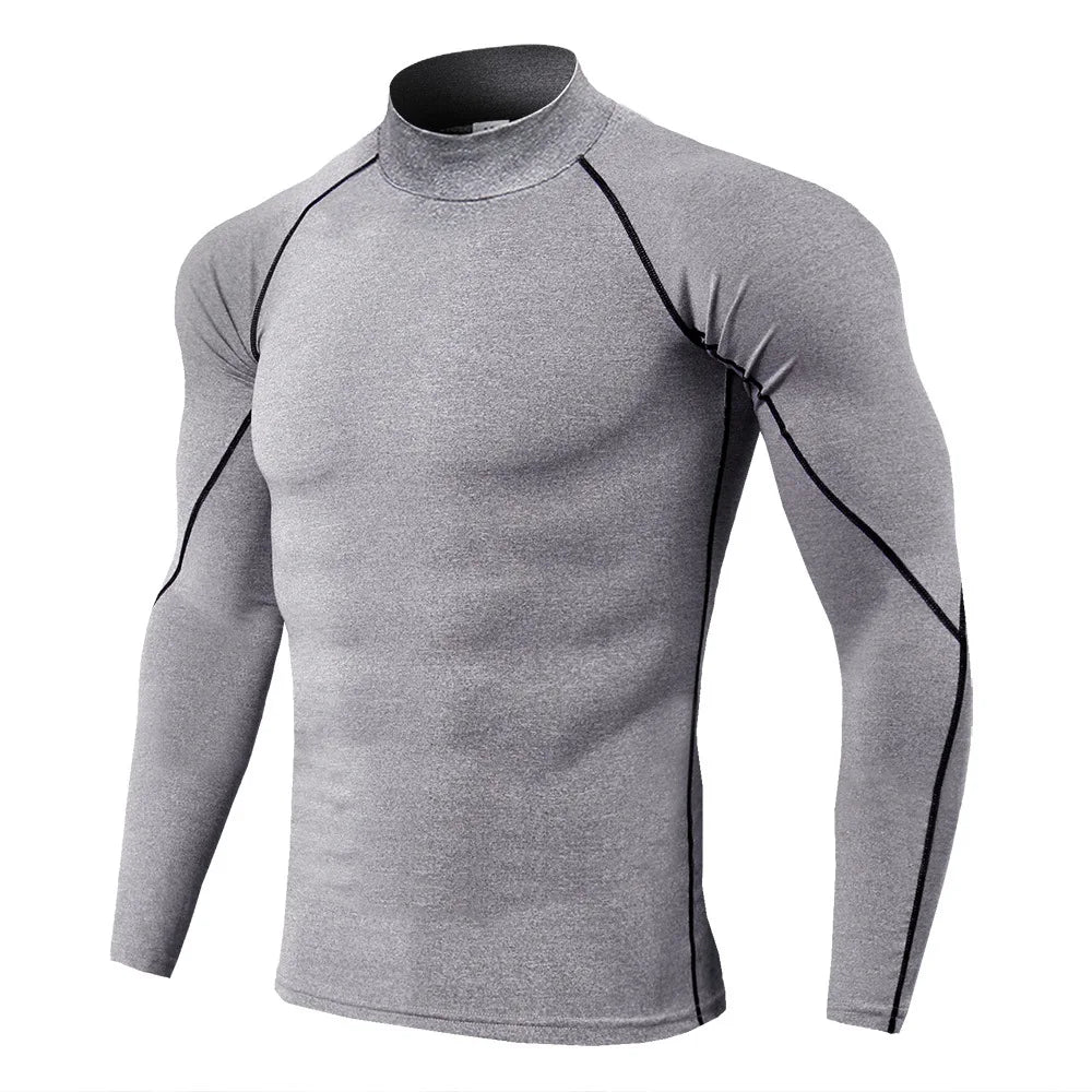 Compression T Shirt Men Long Sleeve Bodybuilding Sport Gym Clothing beunik