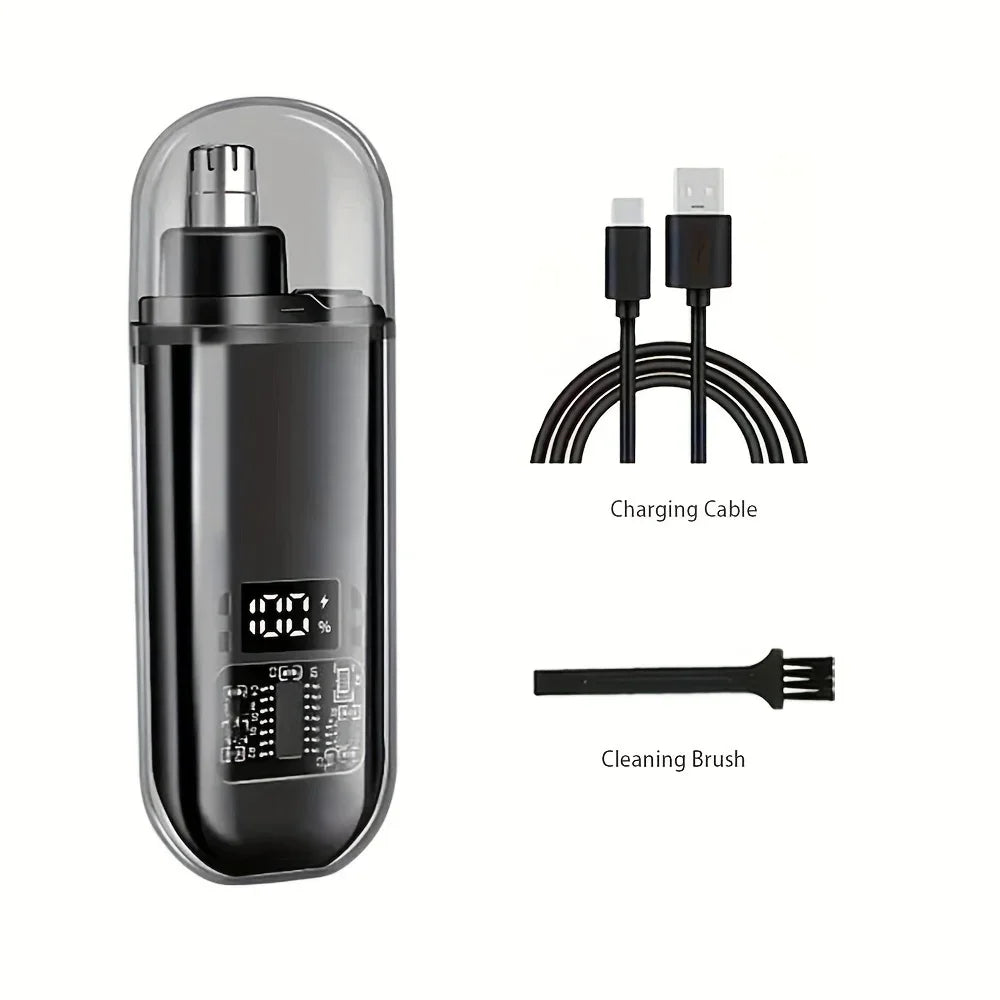 Compact Grooming Kit Nose Ear Hair Trimmer for Men USB C Rechargeable beunik