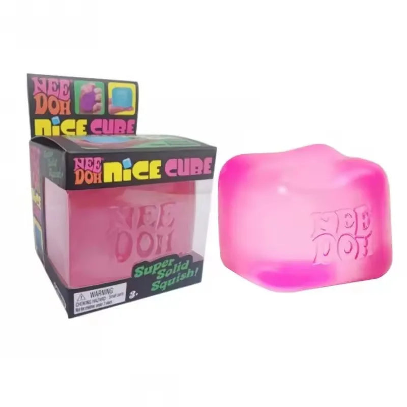 Nee Doh Jellyfish & Cube Squish Stress Toy beunik