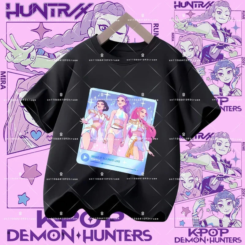 KPOP DEMON HUNTERS Kids T-Shirts – HUNTR/X Collection