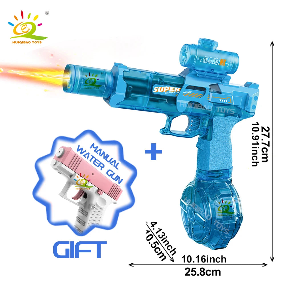 Electric Pulse Water Gun Simulated Sensor Light Fully Automatic beunik