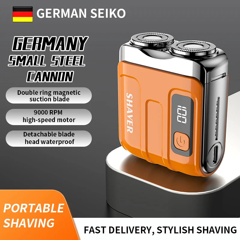 Mini Electric Smart Shaver Household Shaver Digital Display Dual Blade Rechargeable beunik