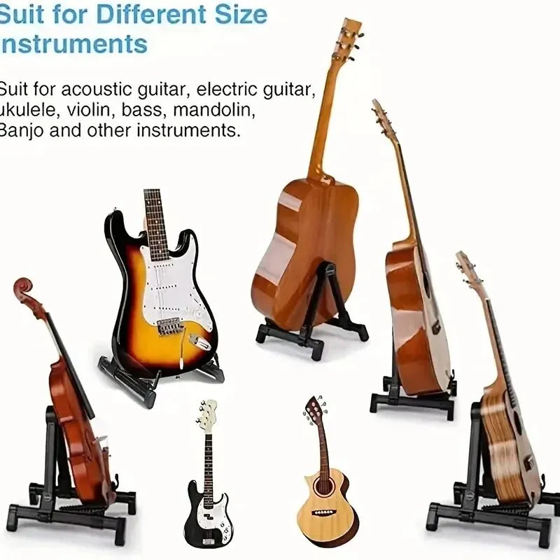 Folding Guitar Stand Stand for Acoustic Guitars Electric and Bass Portable and Lightweight beunik