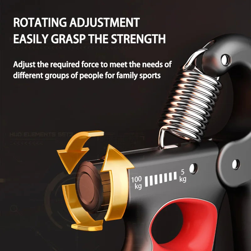 Grip Strength Gym Wrist Expander Hand Strengthener Adjustable (5-60/100/150kg) beunik
