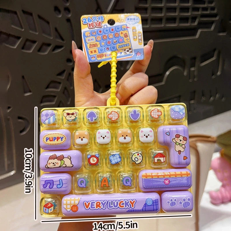Mini Keyboard Fidget Keychain