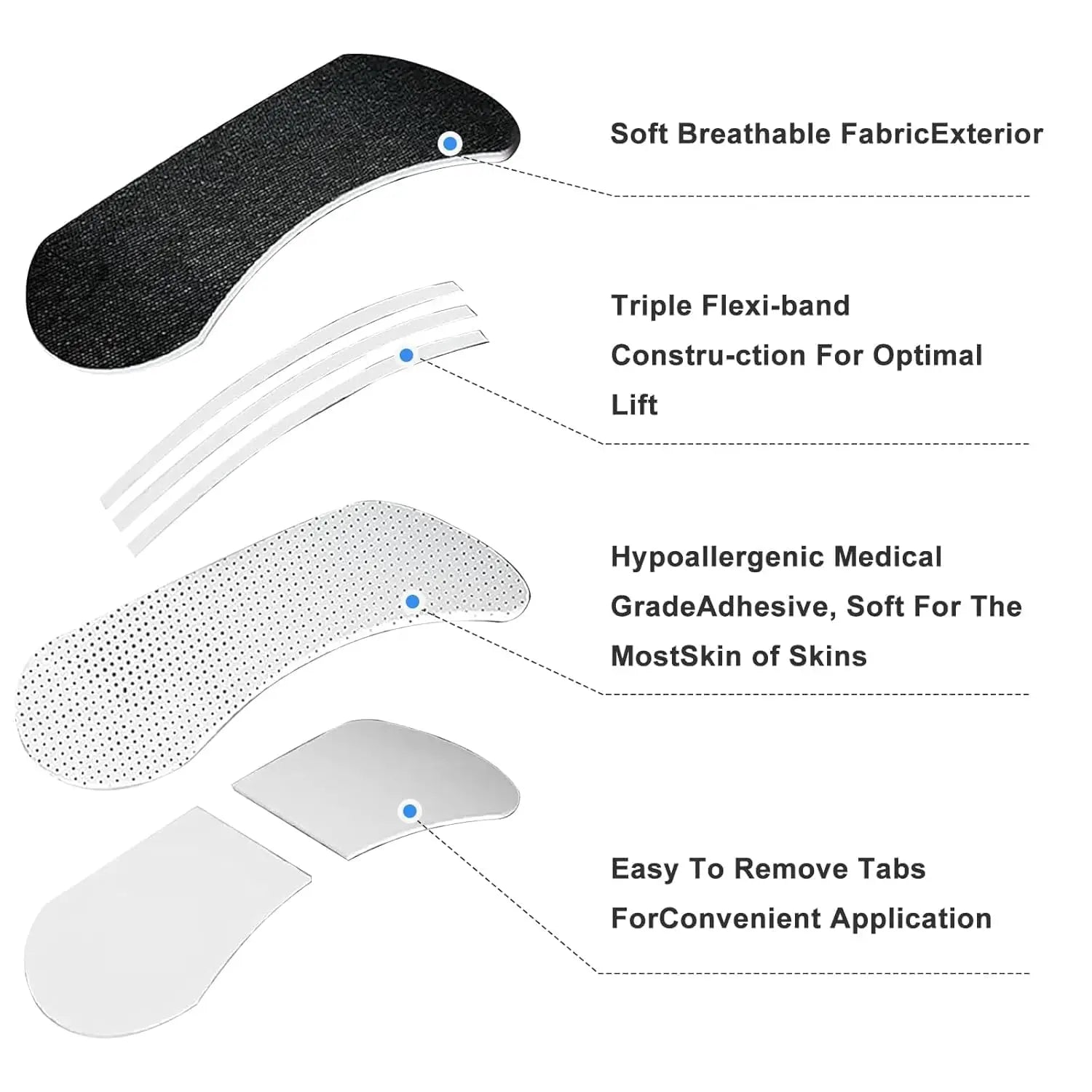 Physical Expansion Breathable Nasal Patch Anti Snoring Nose Strips for Breathing Correction beunik