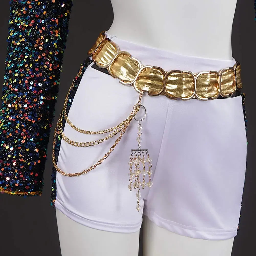 K pop demon hunter - Rumi Idol Kids Cosplay Costume – Black & Gold Girls Outfit