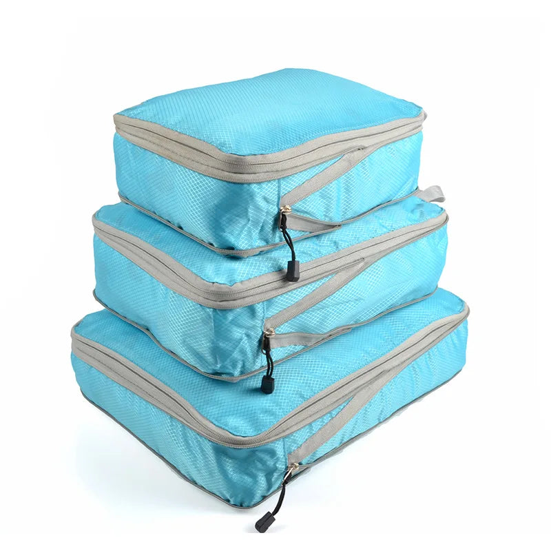 Compressible Packing Travel Storage Bag Cubes Waterproof (Set of 3) beunik