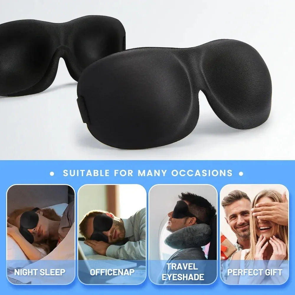 3D Sleep Mask Blindfold Sleeping Aid Soft Memory Foam beunik