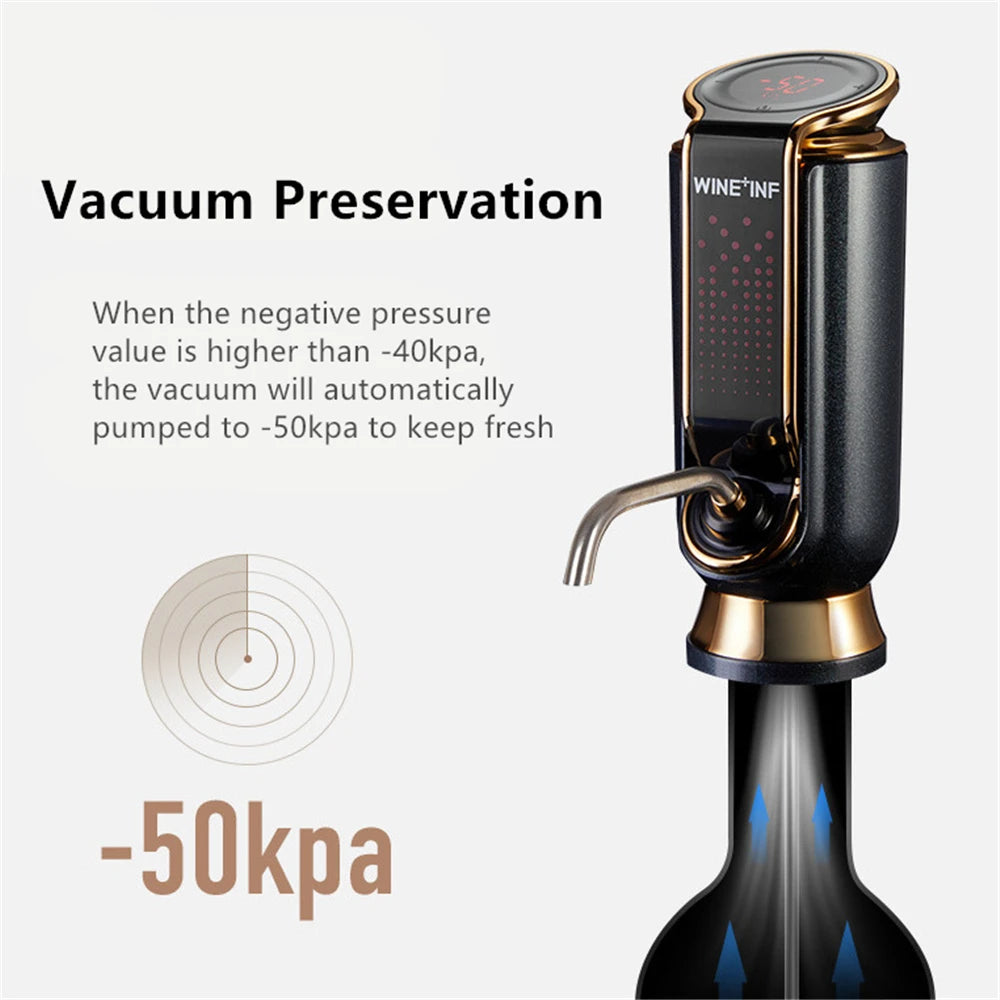 Automatic Wine Decanter Electric Wine Aerator Wine Dispenser USB Charging beunik