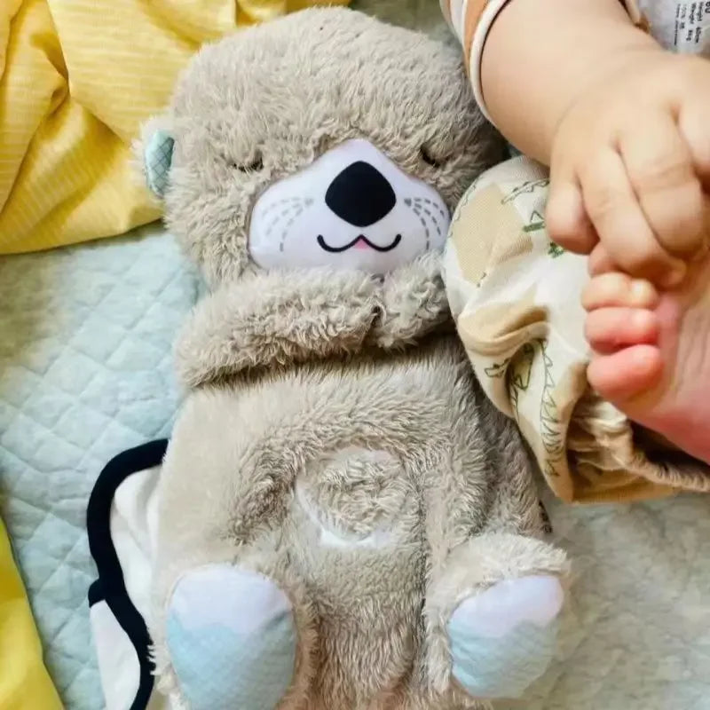 Baby Breathing Bear Baby Soothing Otter Plush Doll beunik