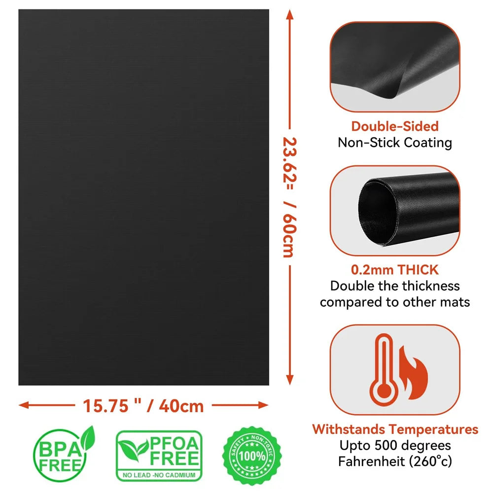 Oven Liners for Bottom of Electric Gas Oven Reusable Non-Stick Teflon Protector Mat beunik