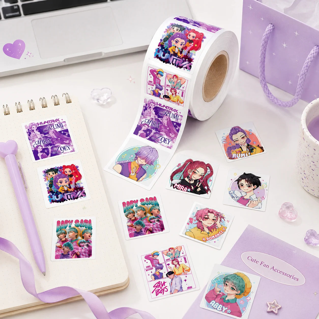KPOP Demon Hunters Stickers Waterproof (500pcs) beunik