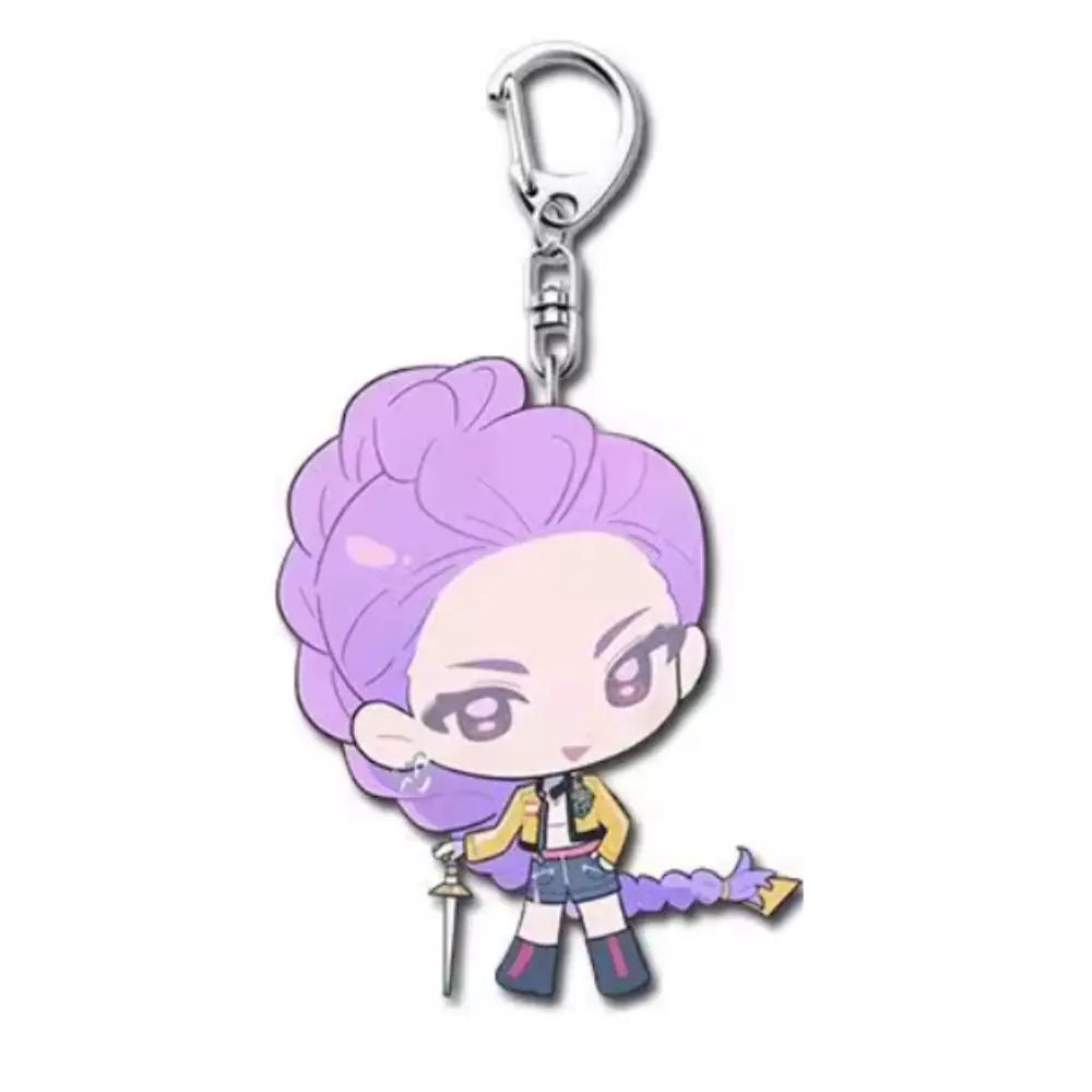 Demon Hunters Kpop Rumi Mira Zoey Keychain Cosplay Accessories beunik